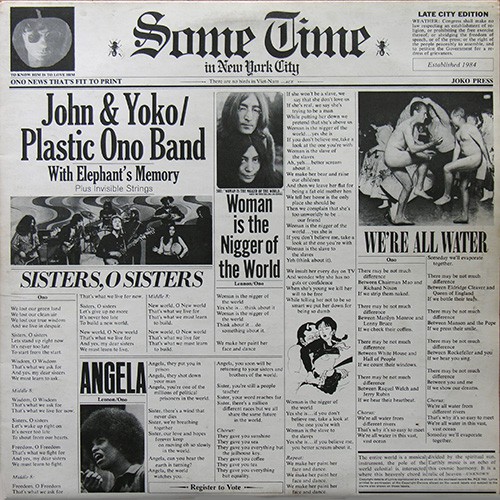 Lennon, John & Yoko Ono - Sometime In New York City, D