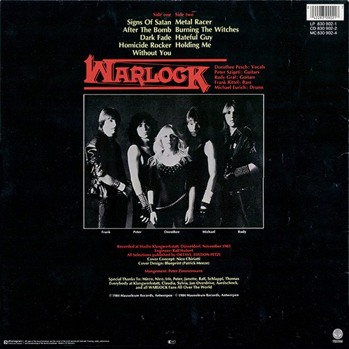 Warlock - Burning The Witches, D