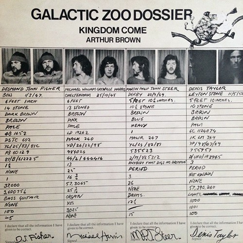 Arthur Brown's Kingdom Come - Galactic Zoo Dossier, UK